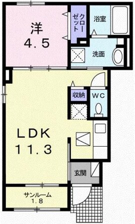 ファンド今宿Ⅱの物件間取画像